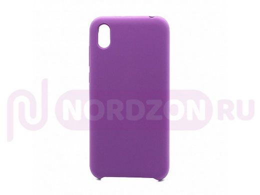 Чехол Honor 8S /Huawei Y5 (2019), Silicone cover color, фиолетовый, 014