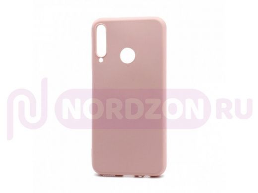 Чехол Honor 9C /Huawei P40 Lite E, Silicone case New Era, розовый светлый