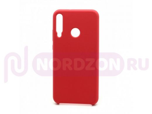 Чехол Honor 9C /Huawei P40 Lite E, Silicone cover color, красный, 015