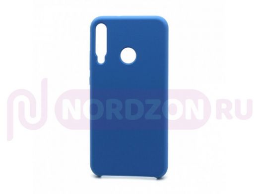 Чехол Honor 9C /Huawei P40 Lite E, Silicone cover color, синий, 016