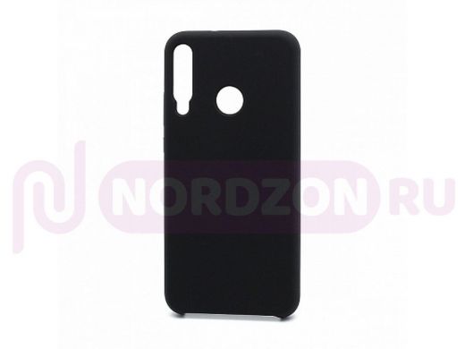 Чехол Honor 9C /Huawei P40 Lite E, Silicone cover color, чёрный, 003