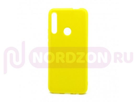 Чехол Honor 9X /Huawei P Smart Z, силикон, ультратонкий глянец, жёлтый