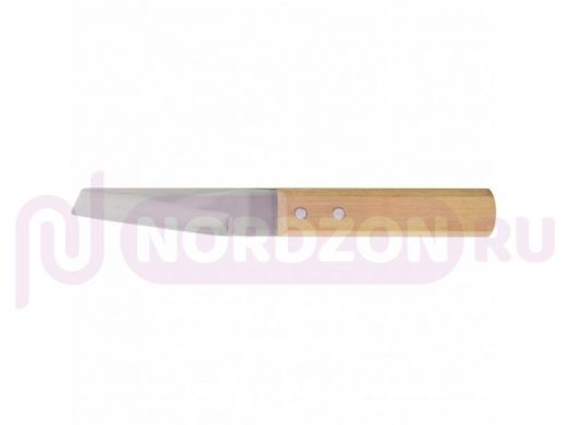 Нож хозяйственный, многоцелевой, деревянная рукоятка// Сибртех