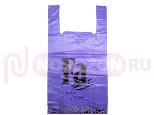 Пакет майка ПНД 30х16х57 30мкм FA фиолетовая (200шт./уп) (цена за 1шт)
