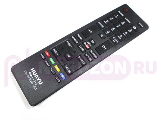 Телевиз. пульт HUAYU (for Haier) RM-L1313 LCD TV  корпус как HTR-A18EN с кнопкой Youtube и 3D