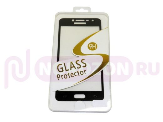 Защитное стекло Huawei P20 Lite/Nova 3e, чёрное, Full Glass - Full GC, тех.пак.