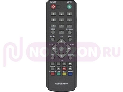 Пульт для DiVisat Hobbit UNO DVB-T2 CHD-04/IR (Меню на кнопке СС/P-, остальное норм)