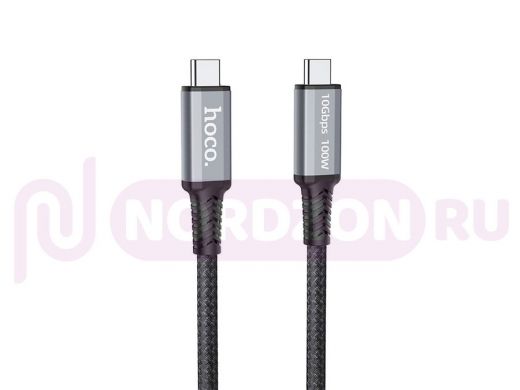 Шнур USB / Type-C HOCO US01 Черный кабель 5А (TYPE C - TYPE C) 1.2м