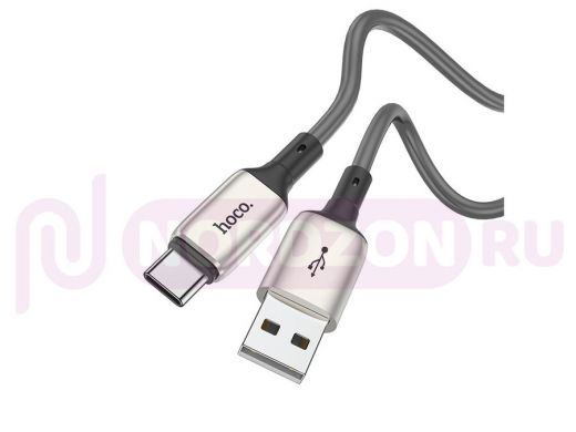 Шнур USB / Type-C HOCO X66 Серый кабель USB 3A (TYPE-C) 1м