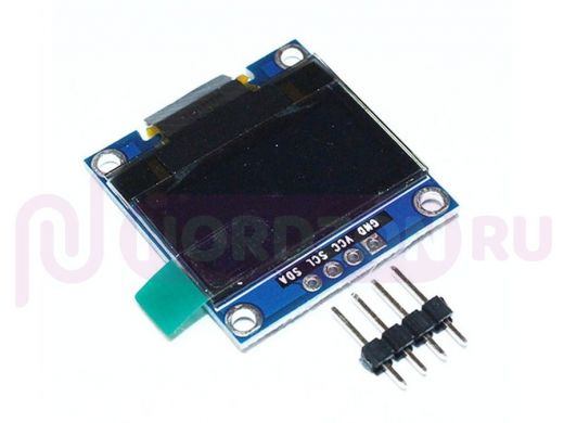 Arduino 4020: Дисплейный модуль 0.96" 128х64 OLED синий I2C, IIC, бело-синий