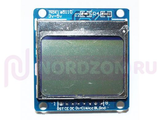 Arduino 4024: Дисплейный модуль Nokia 5110 LCD монохромный (40х30мм)