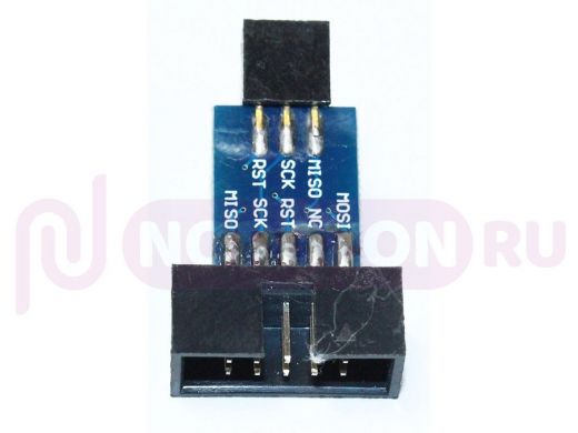Arduino 3474: Адаптер гнездо_AVRISP USBASP STK500 10 контактов на 6-и контактный конвертер ISP