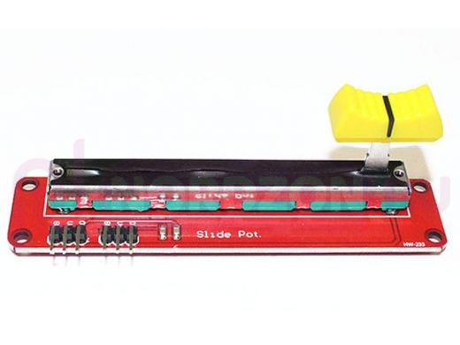 Arduino 3477: Модуль потенциометра движкового 10K  2x3 вывода  (90х20мм)