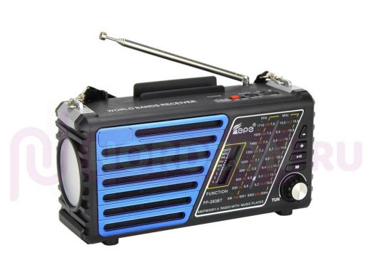 Радиоприемник  Fepe FP-283BT "RPR-194204" р/п (USB,Bluetooth)