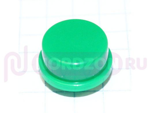 Колпачок для кнопки 12х12 (KAN1210) зеленый  83843