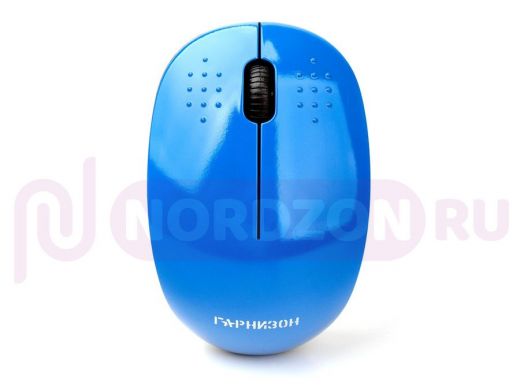 Мышь беспроводная Гарнизон GMW-440-2,  синий, 1000 DPI, 2 кн.+ колесо-кнопка