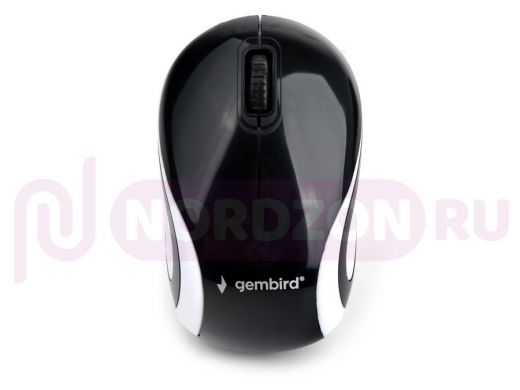 Мышь беспров. Gembird MUSW-610, 2.4ГГц, 1200 DPI, 3кн., черный