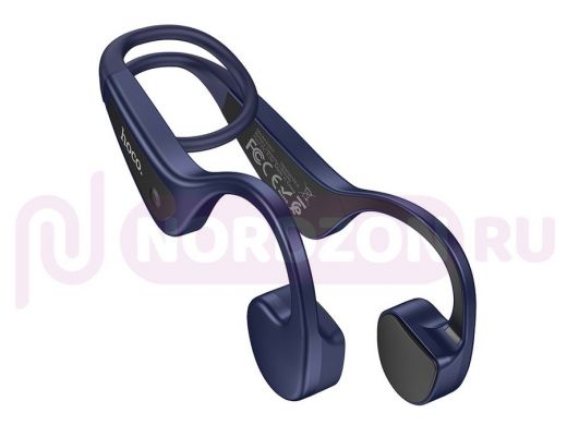Bluetooth наушники с микрофоном (гарнитура)  HOCO ES57 Синие наушники - гарнитура (bluetooth)