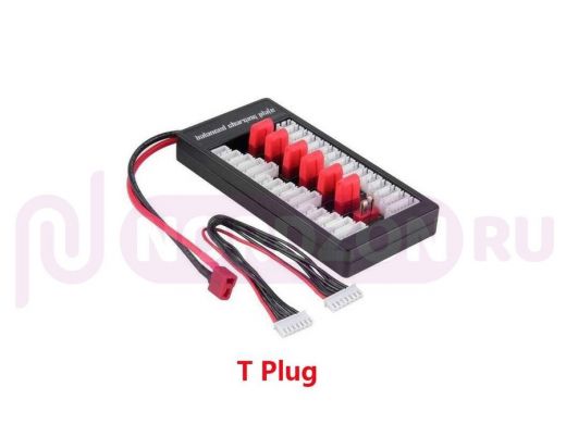 Плата для параллельной зарядки шести 2-6S аккумуляторов T-plug