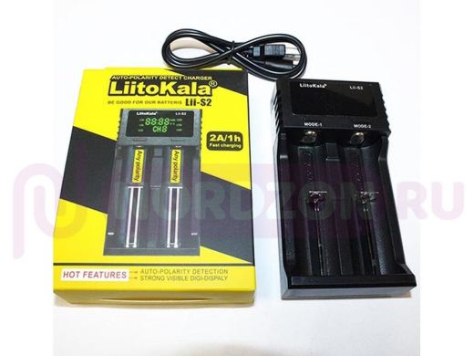 Зарядное устройство LiitoKala Lii-S2  2-х местное (Li-Ion, Life-PO4, Ni-Mh) выбор тока заряда, питан