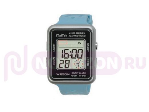 iTaiTek IT-8702 Серебро/Голубой часы наручные