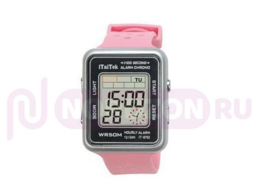 iTaiTek IT-8702 Серебро/Розовый часы наручные