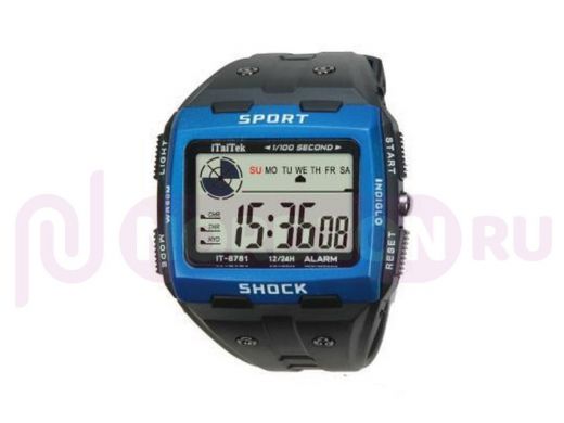 iTaiTek IT-8781 Черный/Синий часы наручные