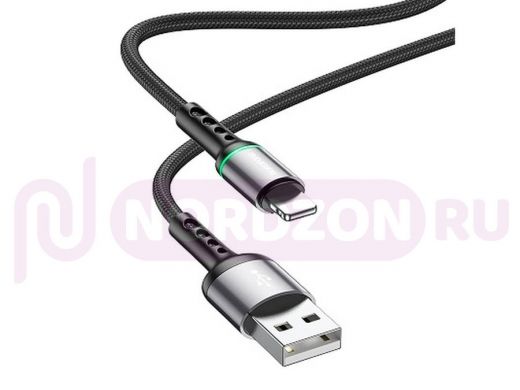 Кабель USB - Lightning, Borofone BU33, 120см, чёрный