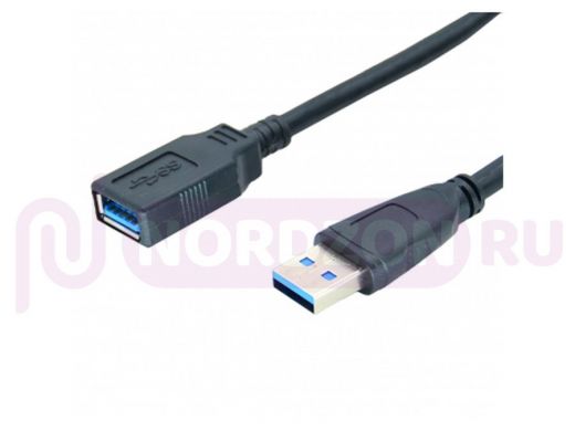 Кабель USB (m) - USB (f), удлинитель 150см, Орбита OT-PCC17, - разъем USB3.0