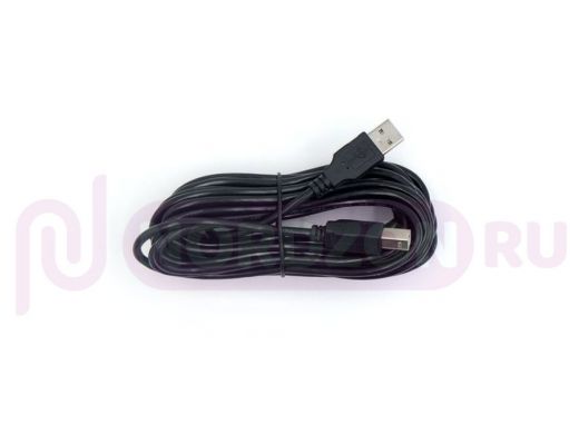 Кабель USB (m) - USB B (m), Mirex, 500см, чёрный