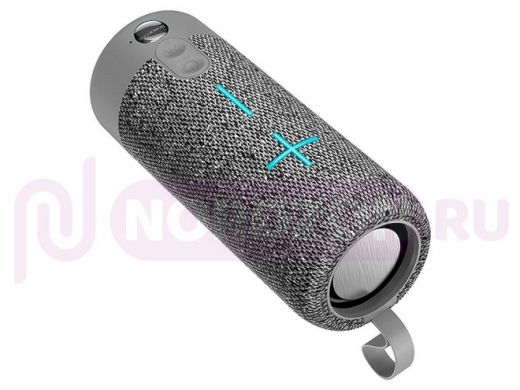 Колонка Borofone BR19, Bluetooth, 5W*2, microSD, AUX, фонарь, серая