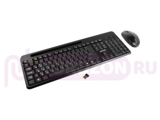 Комплект беспроводной клавиатура + мышь Smartbuy 639391AG, чёрный