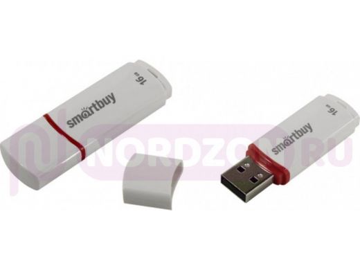 накопитель USB, 16GB Smartbuy Crown White Compact