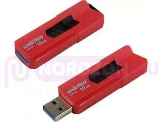 накопитель USB, 16GB Smartbuy Stream Red (USB 3.0)
