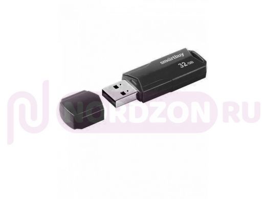накопитель USB, 32Gb Smartbuy Clue Black