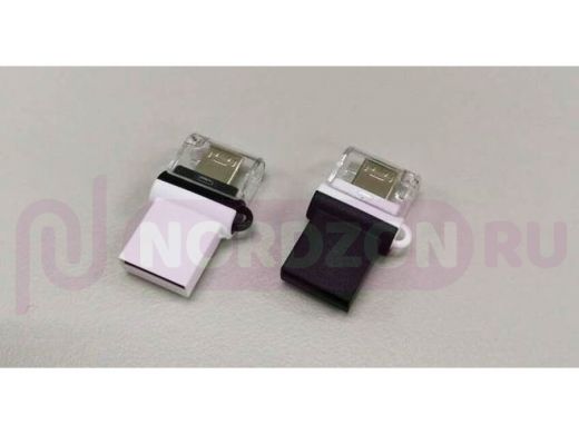 накопитель USB, 64GB Smartbuy OTG Poko series Black