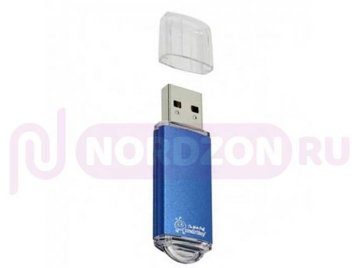 накопитель USB, 128GB Smartbuy V-Cut Blue (USB 3.0)