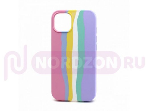 Чехол iPhone 13, Silicone case, цветной, защита полная, лого, 002