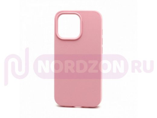 Чехол iPhone 13 Pro, Silicone case, розовый, защита полная, 006