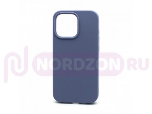 Чехол iPhone 13 Pro, Silicone case, синий, защита полная, 046