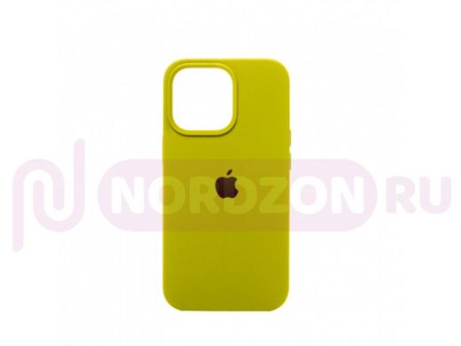 Чехол iPhone 13 Pro, Silicone case, хаки, защита полная, лого