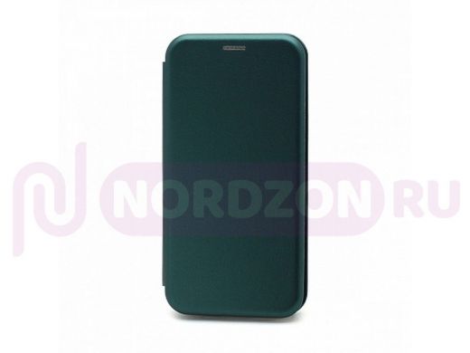 Чехол iPhone 13 Pro Max, книжка боковая, зелёный, BF