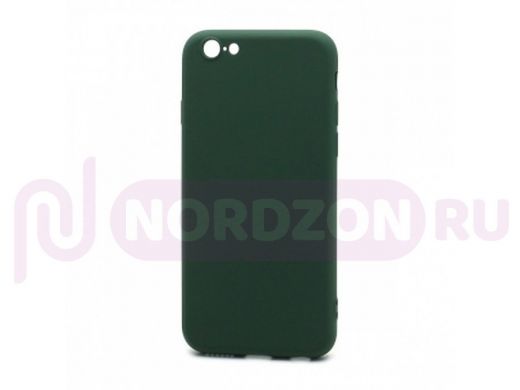 Чехол iPhone 6/6s, силикон, New Era, зелёный тёмный