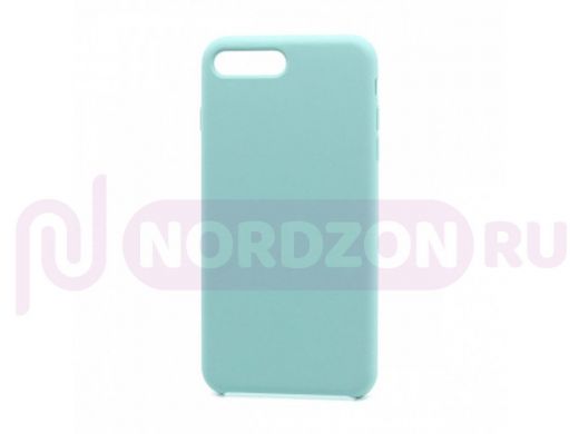 Чехол iPhone 7 Plus/ 8 Plus, Silicone case, голубой светлый, 048