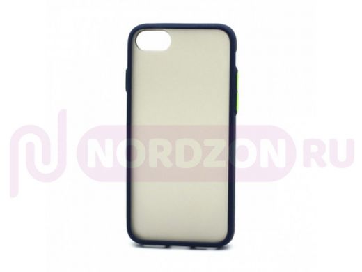 Чехол iPhone 7/8/ SE 2020, пластик, силикон, Shockproof Lite, сине-зелёный