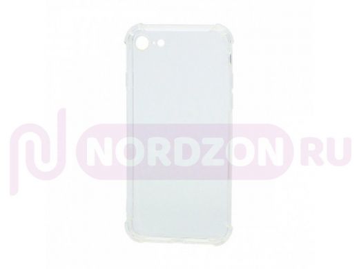 Чехол iPhone 7/8/ SE 2020, силикон, прозрачный, противоударный