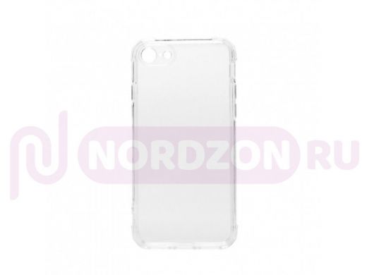Чехол iPhone 7/8/ SE 2020, силикон, противоударный, прозрачный