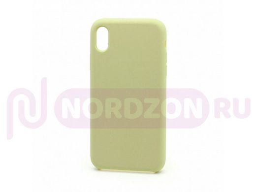 Чехол iPhone XR, Silicone case, розовый светлый, 051