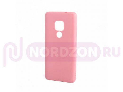 Чехол Huawei Mate 20, силикон, глянцевый, ультратонкий, розовый