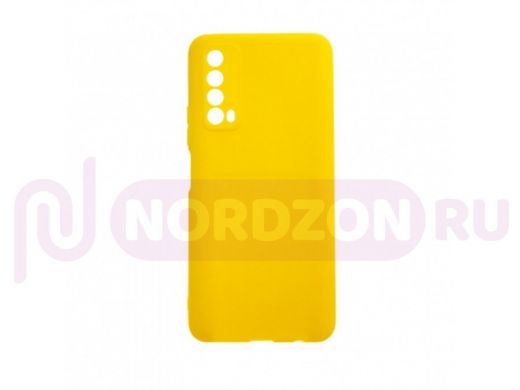 Чехол Huawei P Smart (2021) /Y7a, силикон, с высокими бортами, жёлтый